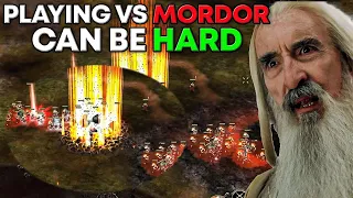 AMAZING GAME! Isengard VS Mordor | BFME1 Patch 2.22 Multiplayer Gameplay