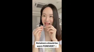 Should retainers be worn for our WHOLE life? 😯🤔 #shorts