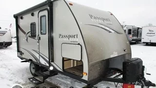 (Sold) HaylettRV.com - 2016 Passport Ultralite 151ML Murphy Bed Mini Camper Travel Trailer