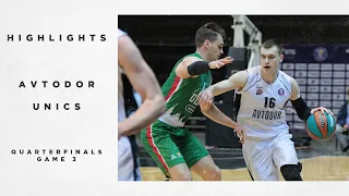 Avtodor vs UNICS Highlights Quarterfinals Game 3 | Season 2021-22