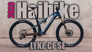 The New Haibike LYKE CF SE 2023 light eMTB with Fazua Ride 60 motor first ride