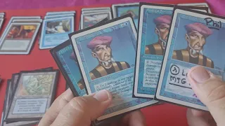 Old School Magic 93/94 - Mono-Blue Pingers Casual Deck Tech + Testing the Deck in Forge (3 Games)