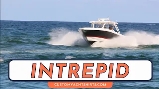 INTREPID POWERBOATS / BOCA RATON INLET BOAT VIDEOS / CUSTOM YACHT SHIRTS