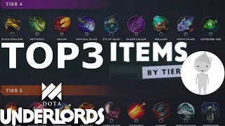 Top 3 Items in Each Tier of Dota Underlords