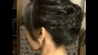 3 Minute Braided Updo for Short/Medium Length Hair