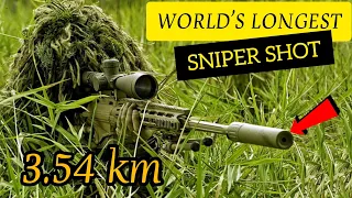 World's longest sniper shot || Canadian sniper set A world record (3.54 Km) 😯