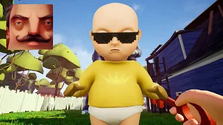 Hello Neighbor - My New Neighbor Mini Baby In Yellow Act 2 Gameplay Walkthrough