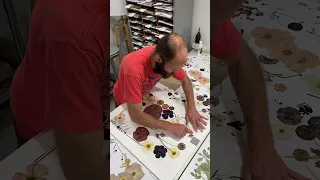 Creating “Bubble Gum” Pressed Flower Art using a Cold Pressed 300 gsm Paper by Arches.