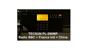 TECSUN PL-398MP - receptie SW (BBC, France, China, Turkey)