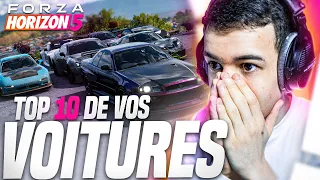 JE RÉAGIS AUX VOITURES DES ABONNÉS ! 😳 (TOP 10 FORZA HORIZON 5)