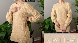 How to Crochet: Classic Sweater | Pattern & Tutorial DIY