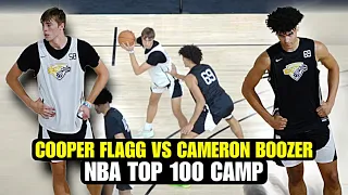 ESPN #1 vs ESPN #2 Cameron Boozer vs Cooper Flagg at Top100 Camp!!