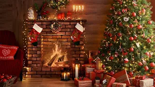 🎄Праздничная Рождественская музыка у камина [3 часа] 🎅 Новогодний плейлист 2023 ⛄ [4K]