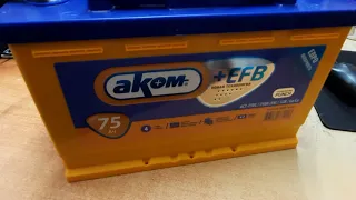 АКОМ +EFB  Дата производства и пусковой ток аккумулятора АКОМ ЕФБ
