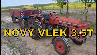 Nový  vlek 3,5T, ukázka a jízda pro štěrk!