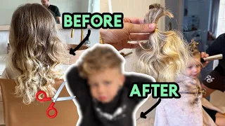 WE CUT HIS HAIR!! Day in the life vlog...I can't believe we did it!