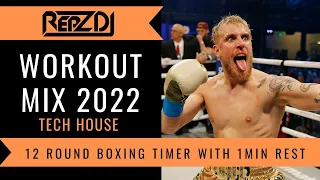 🥊 REPZ DJ - Boxing Workout Timer - 12' 3Min Rounds, 1Min Rest - Tech House Mix 🥊