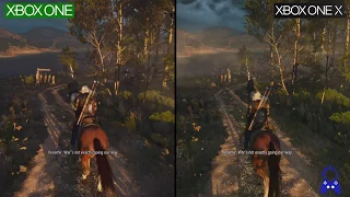 The Witcher III | ONE vs ONE X | 4K GRAPHICS Comparison