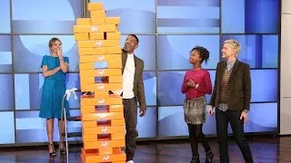 The Cast of 'Annie' Plays Jenga