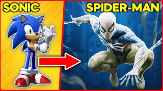 SONIC the Hedgehog ALL CHARACTERS as SPIDER-MAN | storytelling