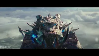 Mega Kaiju Death Scene, But When It Dies A Meme Plays