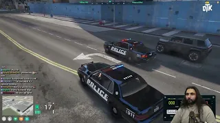 Cops Reaction To X Losing Them In The Fastest Car (Esfand POV) | NoPixel GTA RP