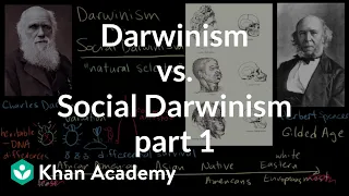 Darwinism vs. Social Darwinism part 1 | US History | Khan Academy