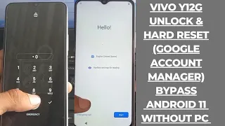 Vivo Y12G (Hard Reset) Pin Unlock & Google Account Bypass Without Pc Android 11 Work 100% 2021