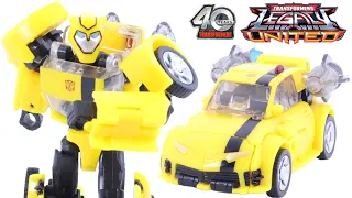 Transformers Legacy United Animated Universe Deluxe Class Bumblebee Review (4K)