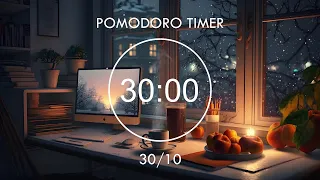 Pomodoro 30/10 📚 Cozy Study Room 📚 Study with Me with Lofi Music And Bird Sounds • Focus Station