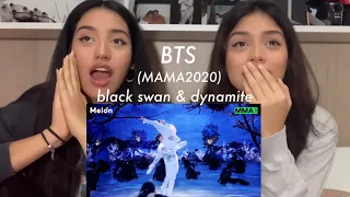 [ENG SUB] BTS(방탄소년단) - BLACK SWAN & DYNAMITE 퍼포먼스 AT MMA 2020 REACTION || 앤지