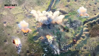 BRUTAL ATTACK!! Ukrainian army destroyed 90 Russian Soldier, 25 Russian tanks & helicopters in a day