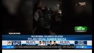 Pelaku Begal Diamuk Massa saat Tertangkap di Bulukumba