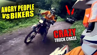 Stupid, Angry People Vs Dirt Bikers 2021 - Angry Man Chases Motorcycle!