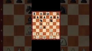 Max Lange Attack in The Two Knights Defense | Best chess traps  |  #Shorts