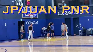 📺 Jordan Poole x Juan Toscano-Anderson pick & roll action w. Mychel Thompson, Livingston, Milojevic