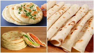 3 Easy and Delicious Flatbread Recipes Without Oven and Eggless. Save The Ones You Like!