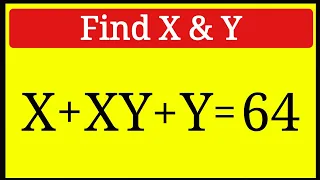 Nice Algebra Math Simplification | Find the Value of X & Y