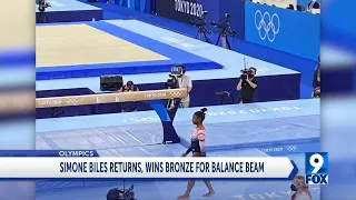 SIMONE BILES RETURNS AND WINS BRONZE