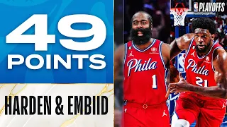 Joel Embiid (26 PTS) & James Harden (23 PTS) Combine for 49 Points In 76ERS Game 1 W!