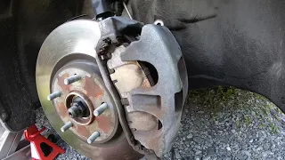 Changing the front pads and rotors on a 2018 Chrysler Pacifica.