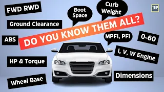 17 Things You Should Know About Your Car | Car Specs Explained