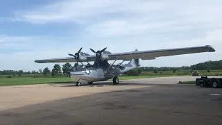 Consolidated PBY Catalina Startup & Take-Off | Military Aviation Museum