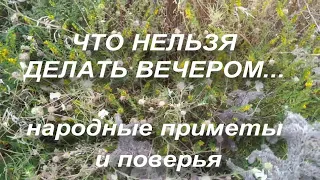 Что нельзя делать вечером ? Народные приметы и поверья