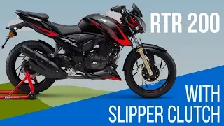 TVS Apache RTR 200 4V with Slipper Clutch TVC