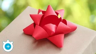 DIY. How to Make Paper Gift Bow - Easy | LampZoom