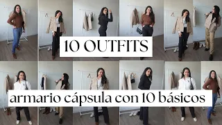 10 OUTFITS CON 10 PRENDAS BÁSICAS (PARA TODO TIPO DE OCASION)| Armario cápsula/ capsule wardrobe