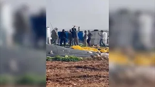 Armed Israeli settlers escorted by soldiers threaten Maghayer a-Deir residents, 28 Dec. 2023