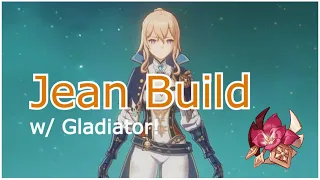 Jean Using 4-Piece Gladiator? Gameplay | Genshin Impact