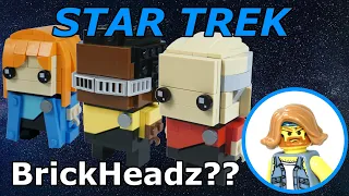 I made Star Trek: TNG LEGO Brickheadz // (8 new brickheadz) How to design a LEGO Brickhead